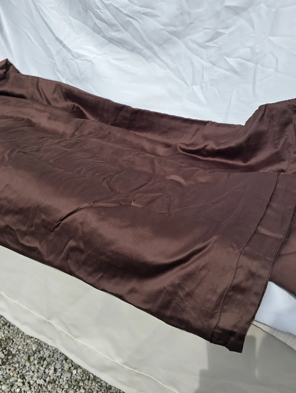 NWOT Quince King Cal King Duvet Cover Set Giza Sateen Cotton Espresso 2 Shams